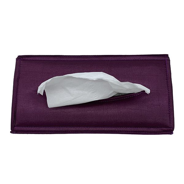 Thai tissue box Cover Purple-Gold3 website