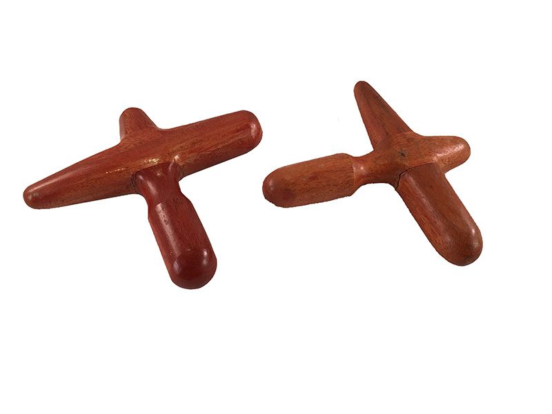 Reflexology Cross Shape Wooden Sticks 2