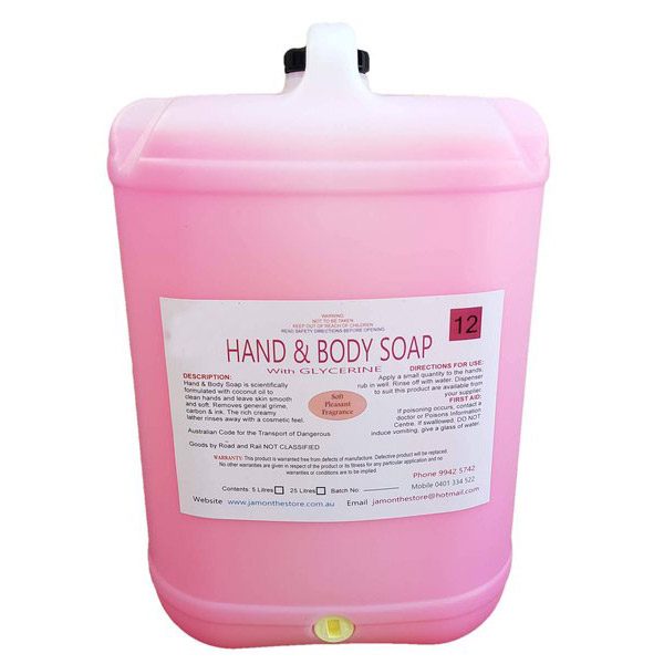 176624 hand body soap pink 25lt 01a grande