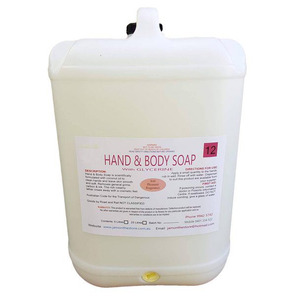 176624 hand body soap white 25lt 01a grande