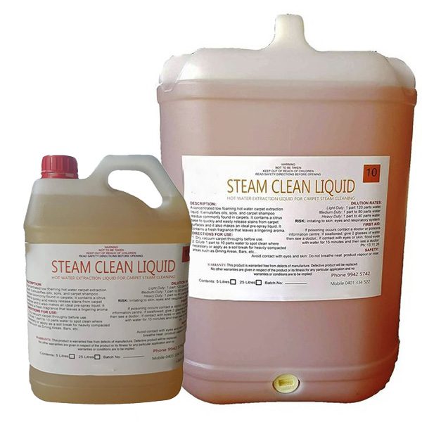 Steam clean liquid 5 to25L Steam clean liquid 5 to25L