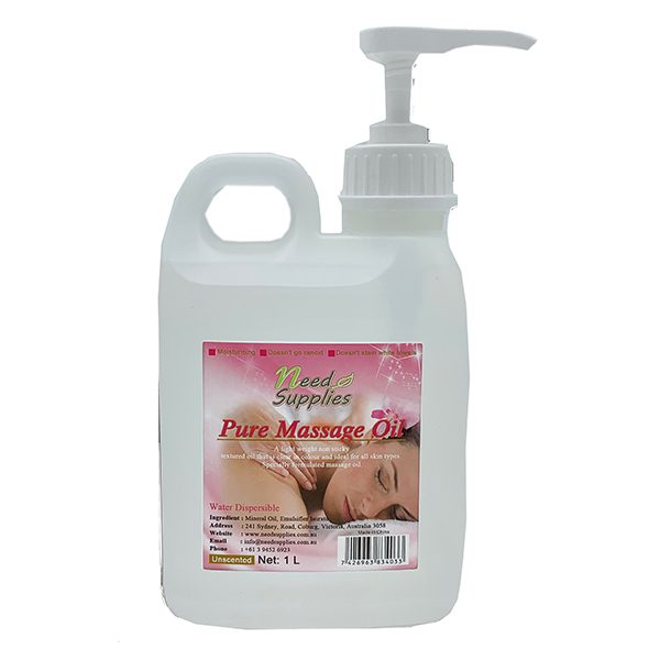 Pure Massage Oil 1Litre with pump website 3