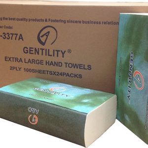 177210 a c gentility extra large paper towel 2ply 100shts 24pcks ac 3377a grande