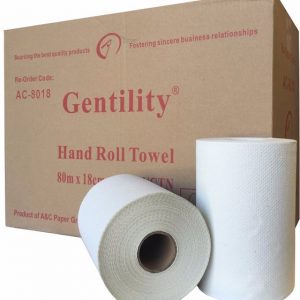 290935 a c gentility paper towel 1ply 80m 16 rolls yellow ac 8018 01 grande