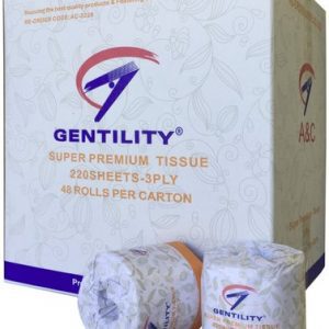 303045 a c toilet tissues deluxe 3ply 220shts 48 rolls ac 3220 large