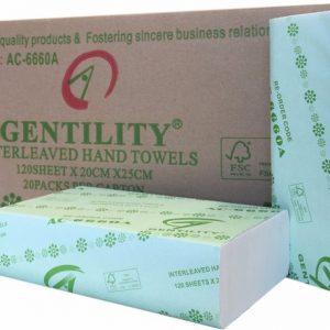 303334 a c gentility compact paper towels 1ply 120sht 20pcks ac 6660a grande