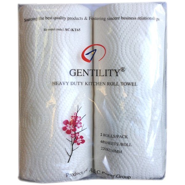 303360 a c gentility kitchen roll towel 2ply 65sht 24rolls ac kt65 01 grande 303360 a c gentility kitchen roll towel 2ply 65sht 24rolls ac kt65 01 grande