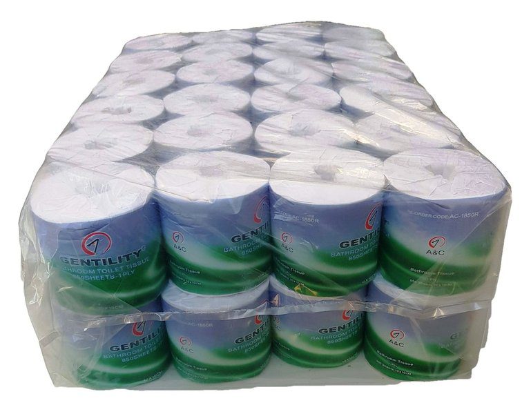 305026 a c gentility toilet tissues 1ply 850shts 48 rolls recycle ac 1850r 04b grande 305026 a c gentility toilet tissues 1ply 850shts 48 rolls recycle ac 1850r 04b grande