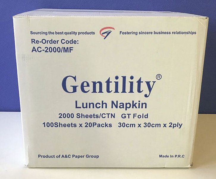 322732 a c gentility luncheon napkin 2ply 2000shts multi fold ac 2000mf 03 grande