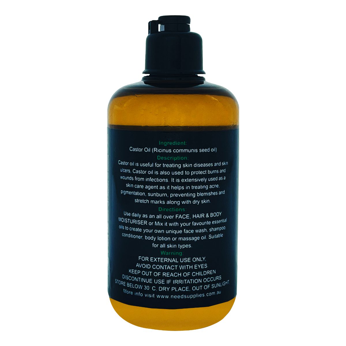 organio castor 300ml back organio castor 300ml back