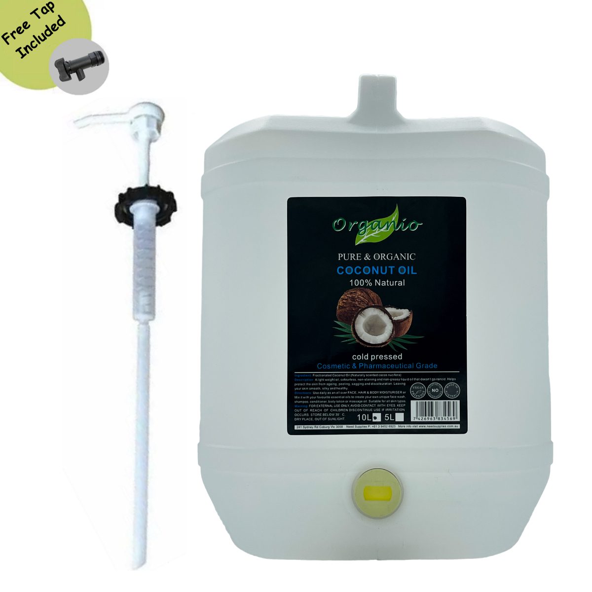 organio coconut 10L pump organio coconut 10L pump