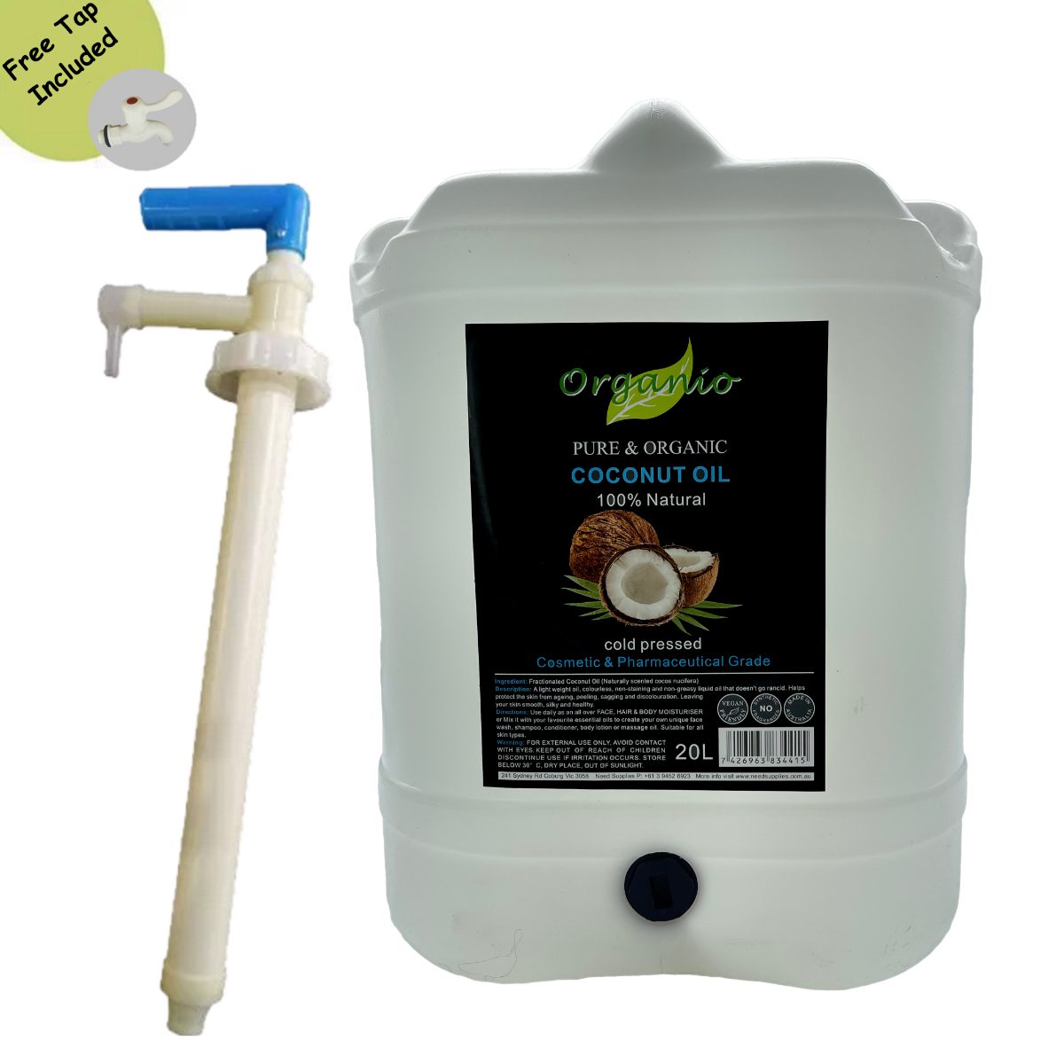 organio coconut 20L pump organio coconut 20L pump