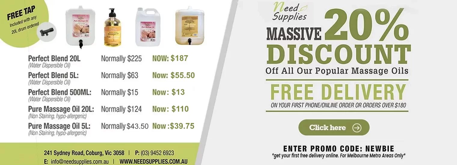 massage oil desktop banner