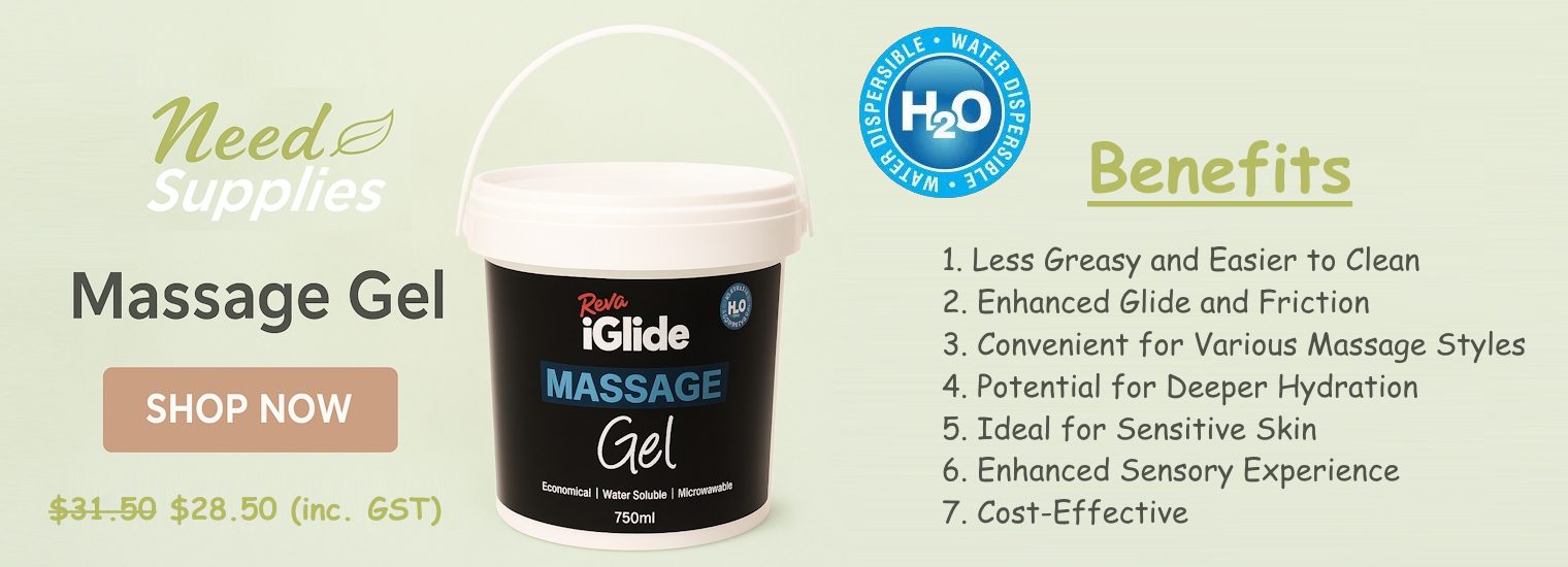 massage gel banner