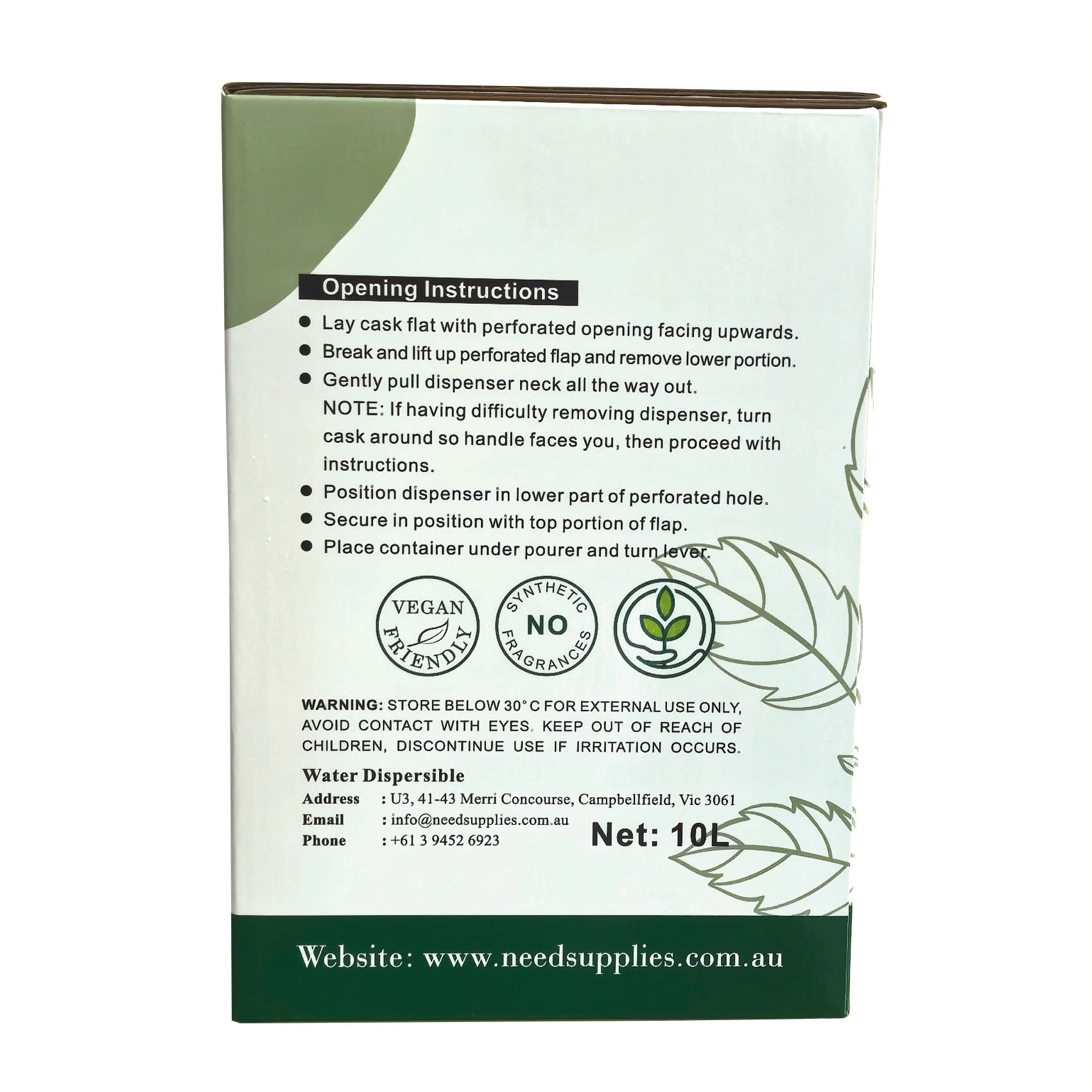 coco spa superfine massage oil 10l back coco spa superfine massage oil 10l back