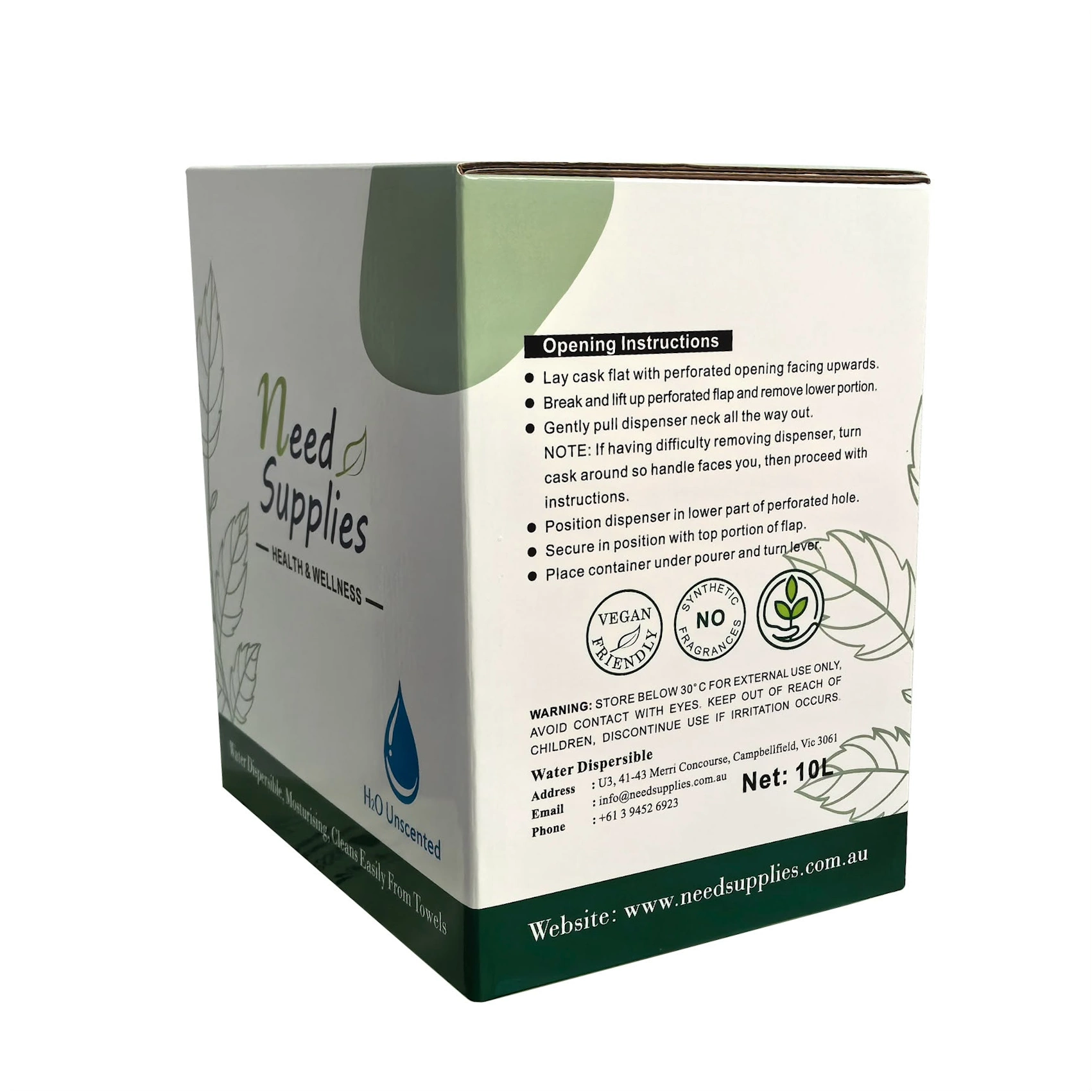 coco spa superfine massage oil 10l side coco spa superfine massage oil 10l side